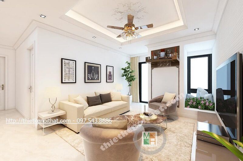 Mẫu bàn thờ chung cư hiện đại với thiết kế treo tường nhỏ gọn, chắc chắn giúp tiết kiệm diện tích không gian căn phòng.